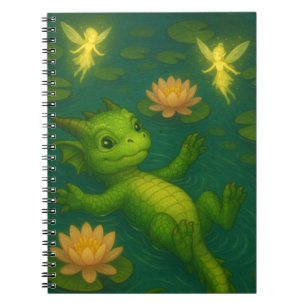Niedlicher Grünwalddrachen Notizblock