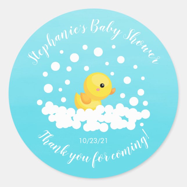 Niedlicher Gummikrug Duck Baby Duck Gevor Sticker (Vorderseite)