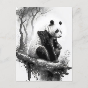 Niedlicher, gut aussehender Panda-Bär Postkarte