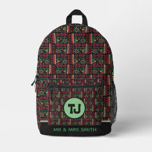 Niedlicher Gym Gefallen Geschenk Girls Grüner Ruck Bedruckter Rucksack
