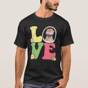 Niedlicher Hahn Friedenszeichen Liebe 60er 70er Gr T-Shirt