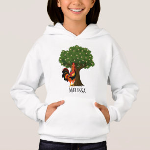 niedlicher Hahn-Liebhaber fügen Text hinzu Hoodie
