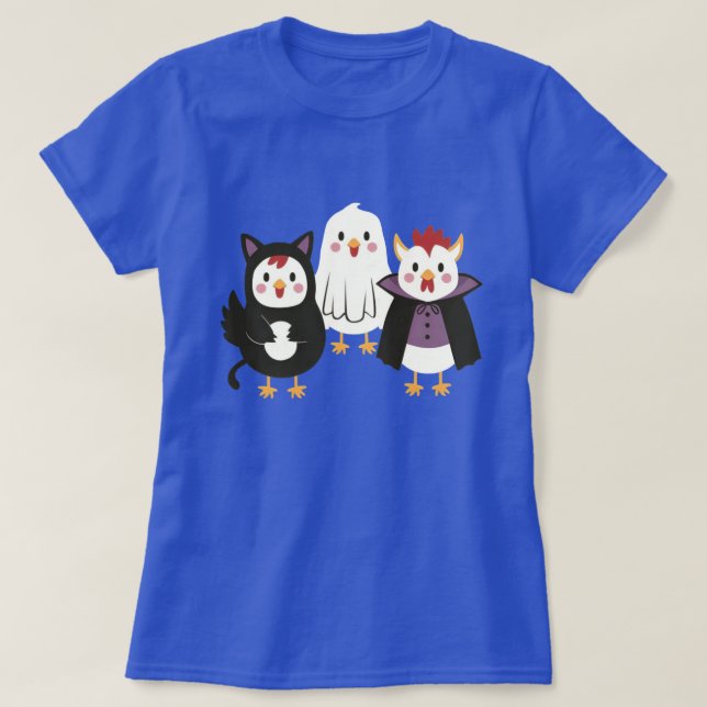 Niedlicher HähnchenHalloween-T - Shirt - Funny Chi (Design vorne)