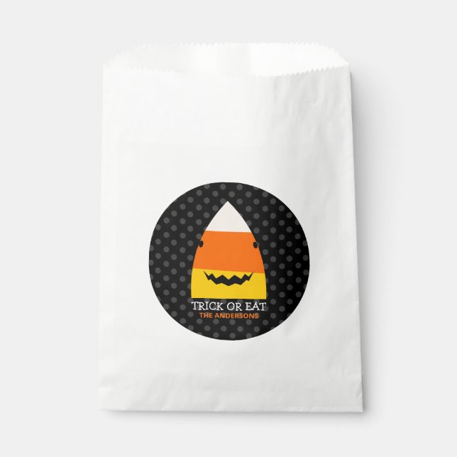 Niedlicher Hai HalloweenFahnen Geschenktütchen (Vorderseite)