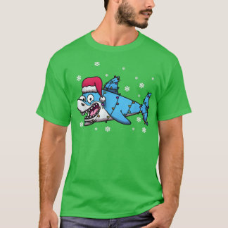 Niedlicher Hai Weihnachten Weihnachten Weihnachten T-Shirt