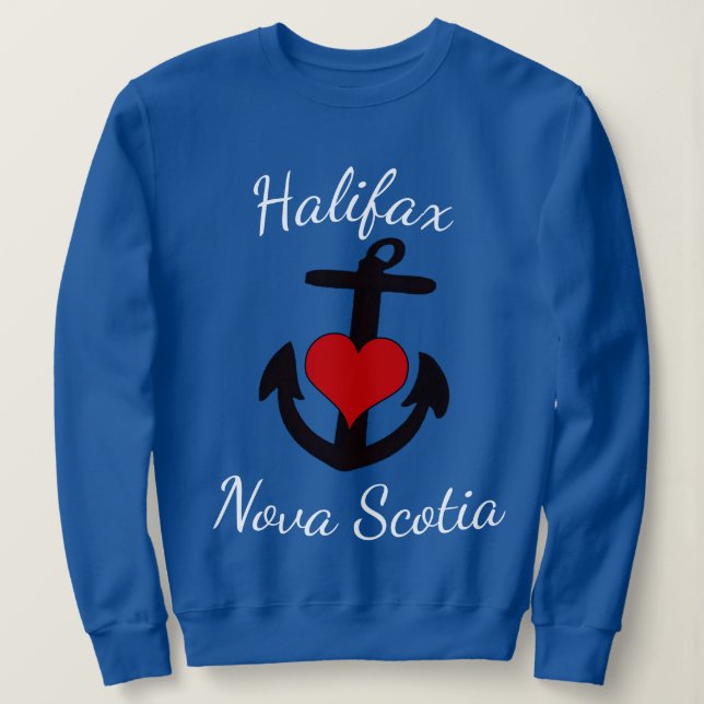 Niedlicher Halifax Nova Scotia Ankerpunkt Sweatshirt (Design vorne)