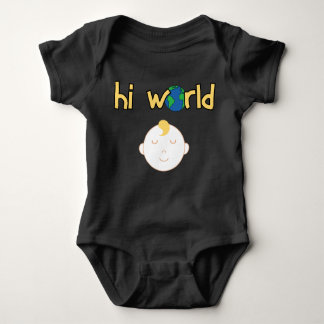 Niedlicher hallo Weltbaby-Bodysuit Baby Strampler