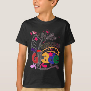 Niedlicher Hallo zweite Klasse zurück zur Schule C T-Shirt