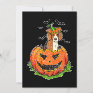 Niedlicher Halloween Beagle Liebhaber Pumpkin Jack Ankündigung