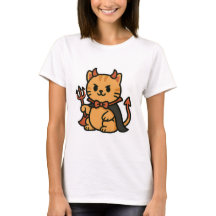 Niedlicher Halloween Cat Devil