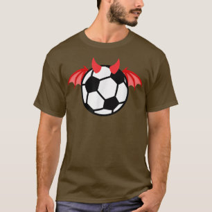 Niedlicher Halloween Fußball-Top-Fußballspieler Co T-Shirt