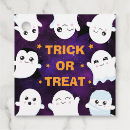 Niedlicher Halloween-Geistertrick oder -Treat Geschenkanhänger