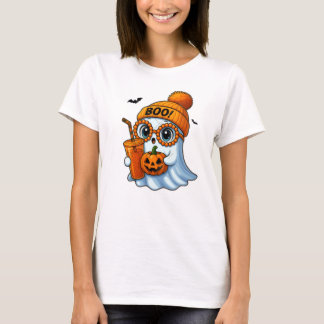 Niedlicher Halloween Ghost Boo T - Shirt