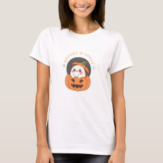 Niedlicher Halloween Ghost Pumpkin-T - Shirt