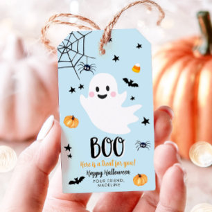 Niedlicher Halloween Ghost Spooktacular Geschenkanhänger