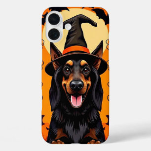 Niedlicher Halloween-Hund iPhone 16 Plus Hülle