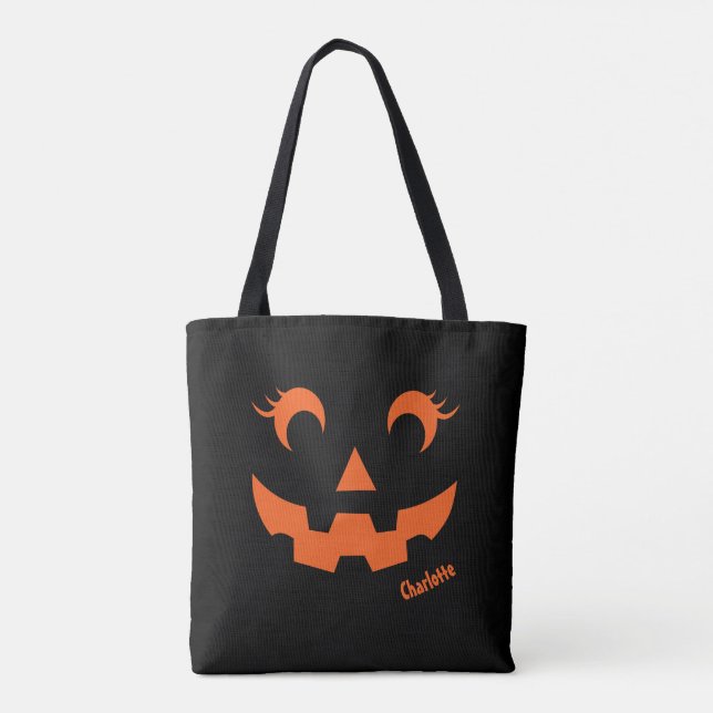 Niedlicher Halloween Jack O'Lantern Pumpkin Black (Rückseite)