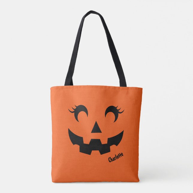 Niedlicher Halloween Jack O'Lantern Pumpkin Orange (Rückseite)