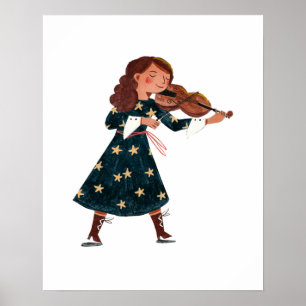 Niedlicher Halloween-Kinderkostüm-Trick und Lecker Poster