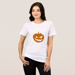 Niedlicher Halloween-Kürbis Tri-Blend Shirt
