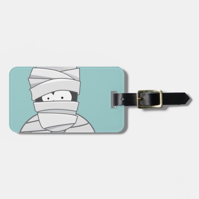 Niedlicher Halloween-Mama Personalizable Gepäckanhänger (Vorderseite horizontal)