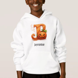 Niedlicher Halloween Monogram Letter J Hoodie