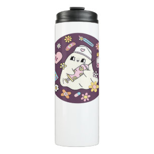 Niedlicher Halloween Nurse Oversifizierter T - Shi Thermosbecher