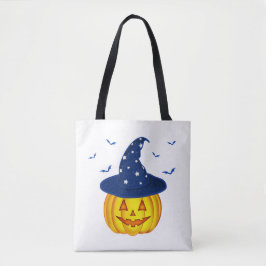 Niedlicher Halloween Pumpkin Hexenhuttrick oder Tr
