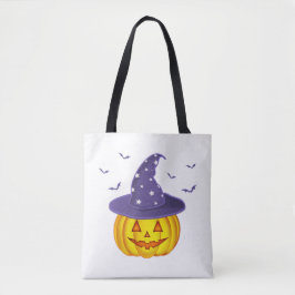 Niedlicher Halloween Pumpkin Hexenhuttrick oder Tr
