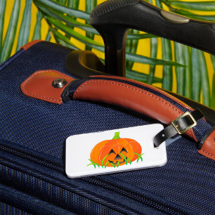 Niedlicher Halloween Pumpkin Jack-O-Lantern Gepäckanhänger