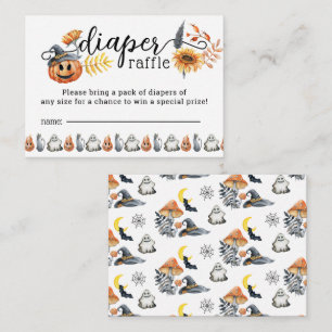 Niedlicher Halloween Pumpkin Little Boo Diaper Raf Begleitkarte