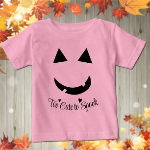 Niedlicher Halloween Pumpkin Smile Baby T - Shirt