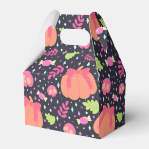 Niedlicher Halloween Pumpkin und Glitzern Geschenkschachtel