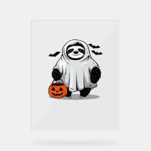 Niedlicher Halloween Sloth T - Shirt Adorable and Acrylschild