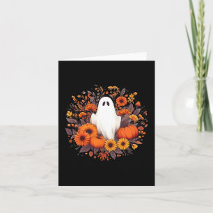 Niedlicher Halloween Spooky Ghost Fall Pumpkin Her Karte