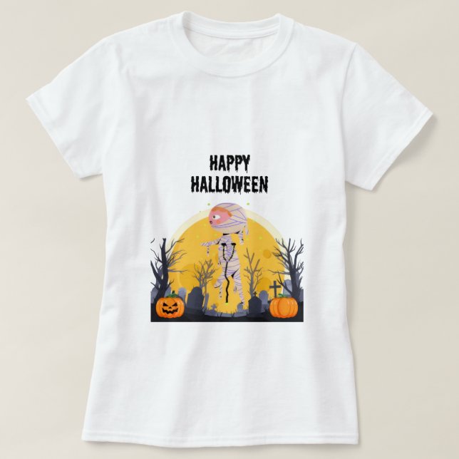 Niedlicher Halloween-T - Shirt | Funny Spooky Shir (Design vorne)