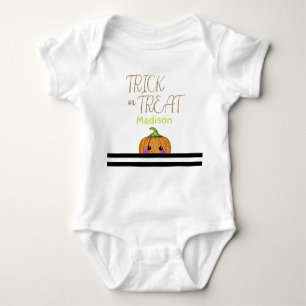 Niedlicher Halloween-Trick oder Treat-Glitzer Kürk Baby Strampler