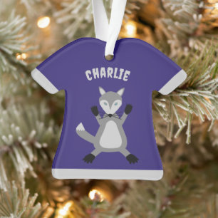 Niedlicher Halloween-Wolf-Individuelle Name Ornament