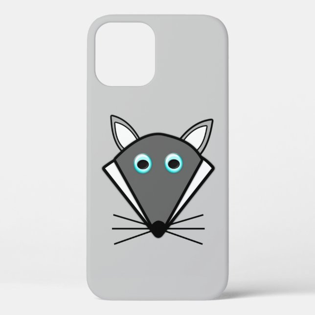 Niedlicher Halloween Wolf iPhone Case (Rückseite)
