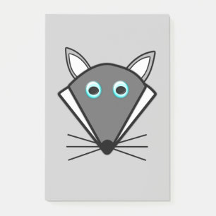 Niedlicher Halloween Wolf Post, merkt Pad Post-it Klebezettel