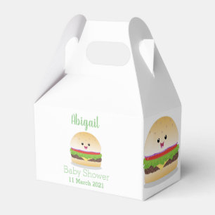 Niedlicher Hamburger-Cartoon Geschenkschachtel