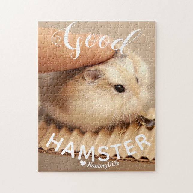 Niedlicher Hamster als guter Hamster Puzzle (Vertikal)
