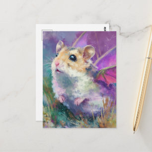 Niedlicher Hamster-Drache Postkarte
