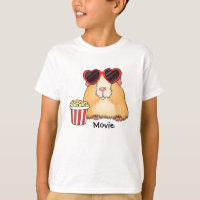 Niedlicher Hamster. Filmfan. Hamsterliebhaber