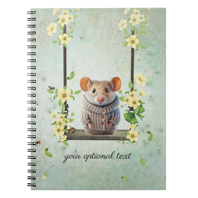 Niedlicher Hamster für Swing-Notebook Notizblock (Vorderseite)