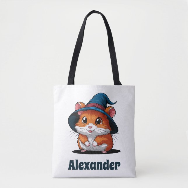 Niedlicher Hamster in Wizard Hat Personalisiertes  (Vorderseite)
