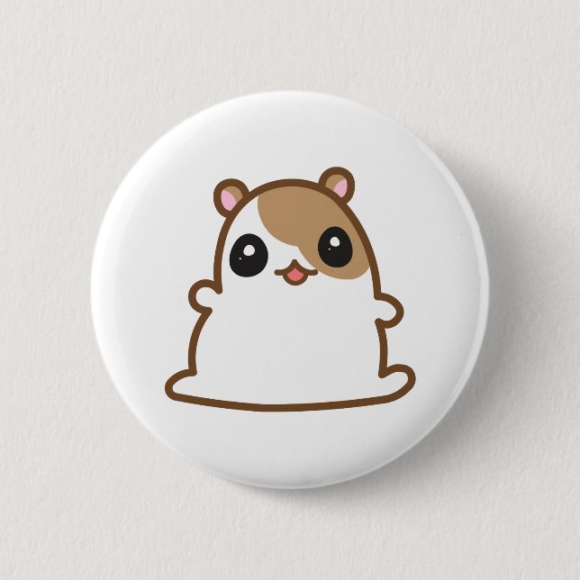 Niedlicher Hamster-Knopf Button (Vorderseite)