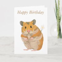 Niedlicher Hamster mit Blume