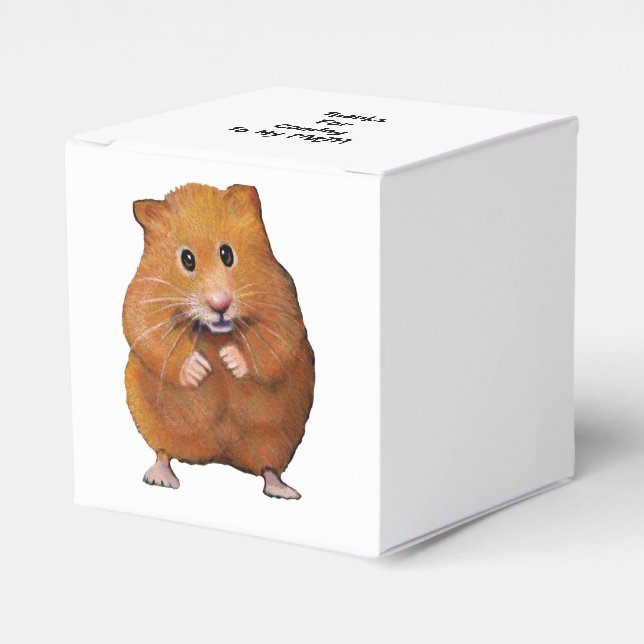 Niedlicher Hamster, Original Gezeichnet, Party Dan Geschenkschachtel (Vorderseite)