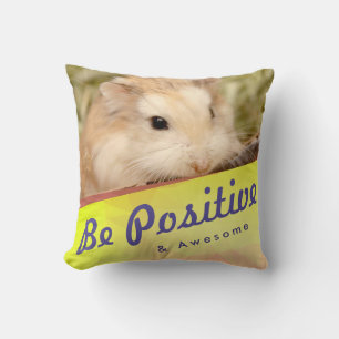 Niedlicher Hamster positiv und Phantastisch sein Kissen